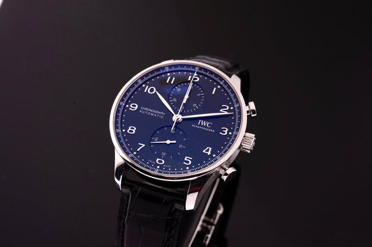 IWC Portugieser Chronograph, Schwarz, IW371609 Fullset 2020