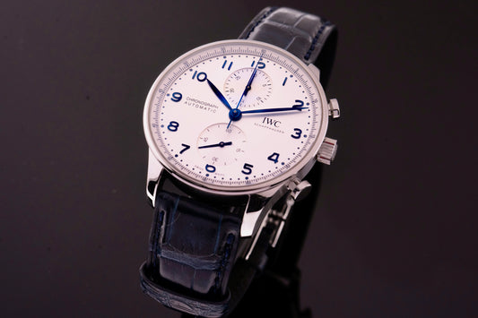 IWC Portugieser Chronograph IW371605 Fullset 2021, Garantie 10/2029