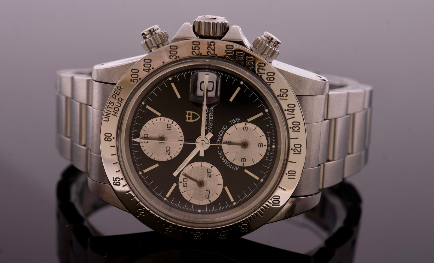 Tudor 79180 Big Block reverse Panda Fullset 1995 Rolex Gehäuse