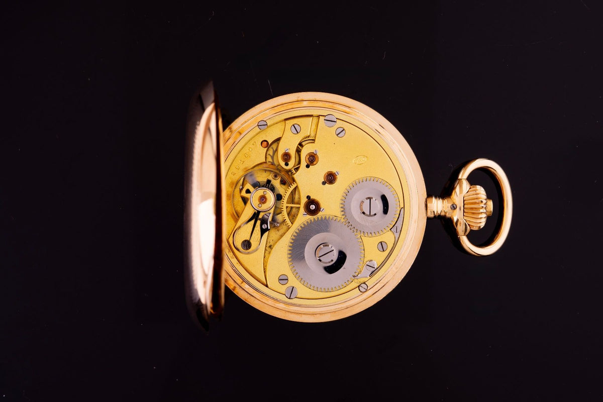 IWC Savonette Taschenuhr Gold für den russischen Markt ca. 1903