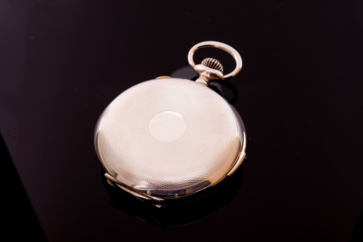 Invicta ¼ Repetitions-Taschenuhr Savonette mit Chronograph ca. 1900