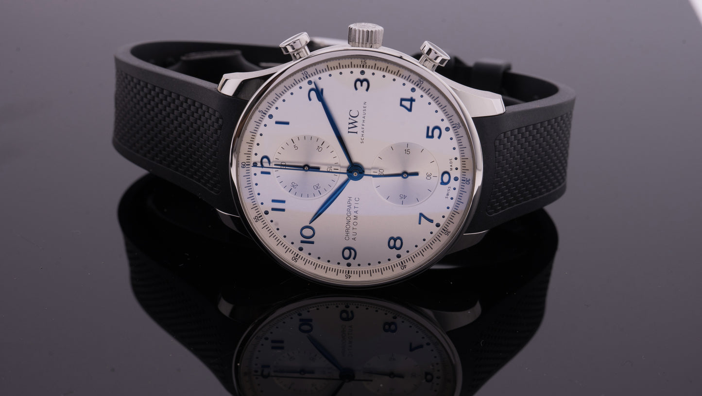 IWC Portugieser Chronograph IW371605, ungetragen 2024, Garantie 10/2032