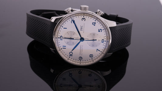 IWC Portugieser Chronograph IW371605, ungetragen 2024, Garantie 10/2032