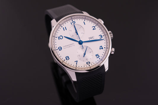 IWC Portugieser Chronograph IW371605, ungetragen 2024, Garantie 10/2032