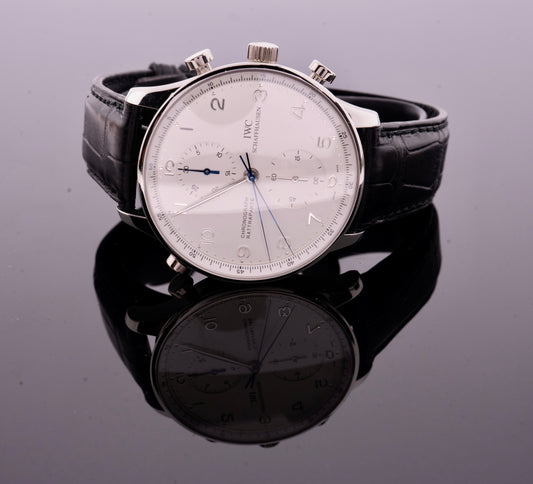 IWC limitiert Platin Portugieser Rattrapante 2001 Doppelchronograph IW371205