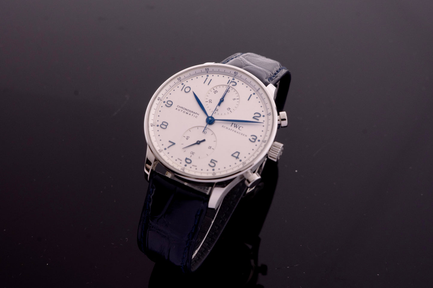 IWC Portugieser Chronograph, Blaue Zeiger, IW371417 Fullset 2006
