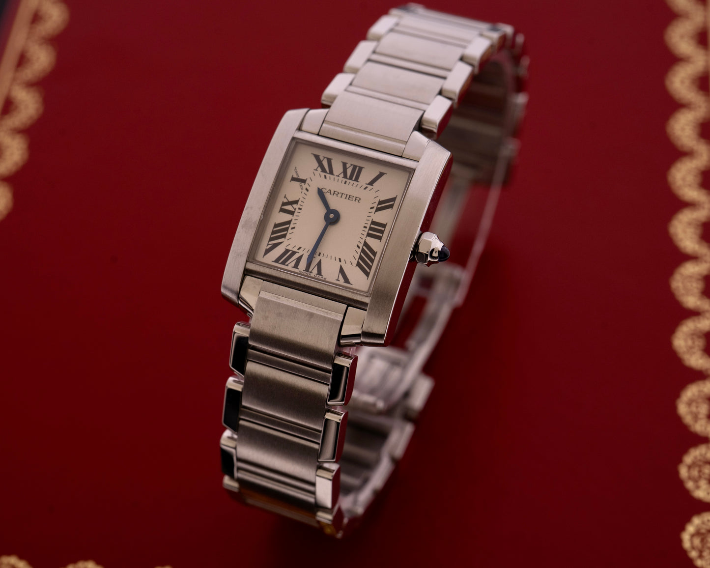 Cartier Tank Française SM Fullset 2014, Ref. W51008Q3