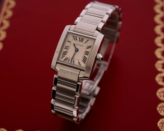 Cartier Tank Française SM Fullset 2014, Ref. W51008Q3