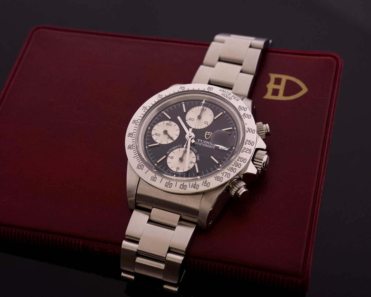 Tudor 79180 Big Block reverse Panda Fullset 1995 Rolex Gehäuse