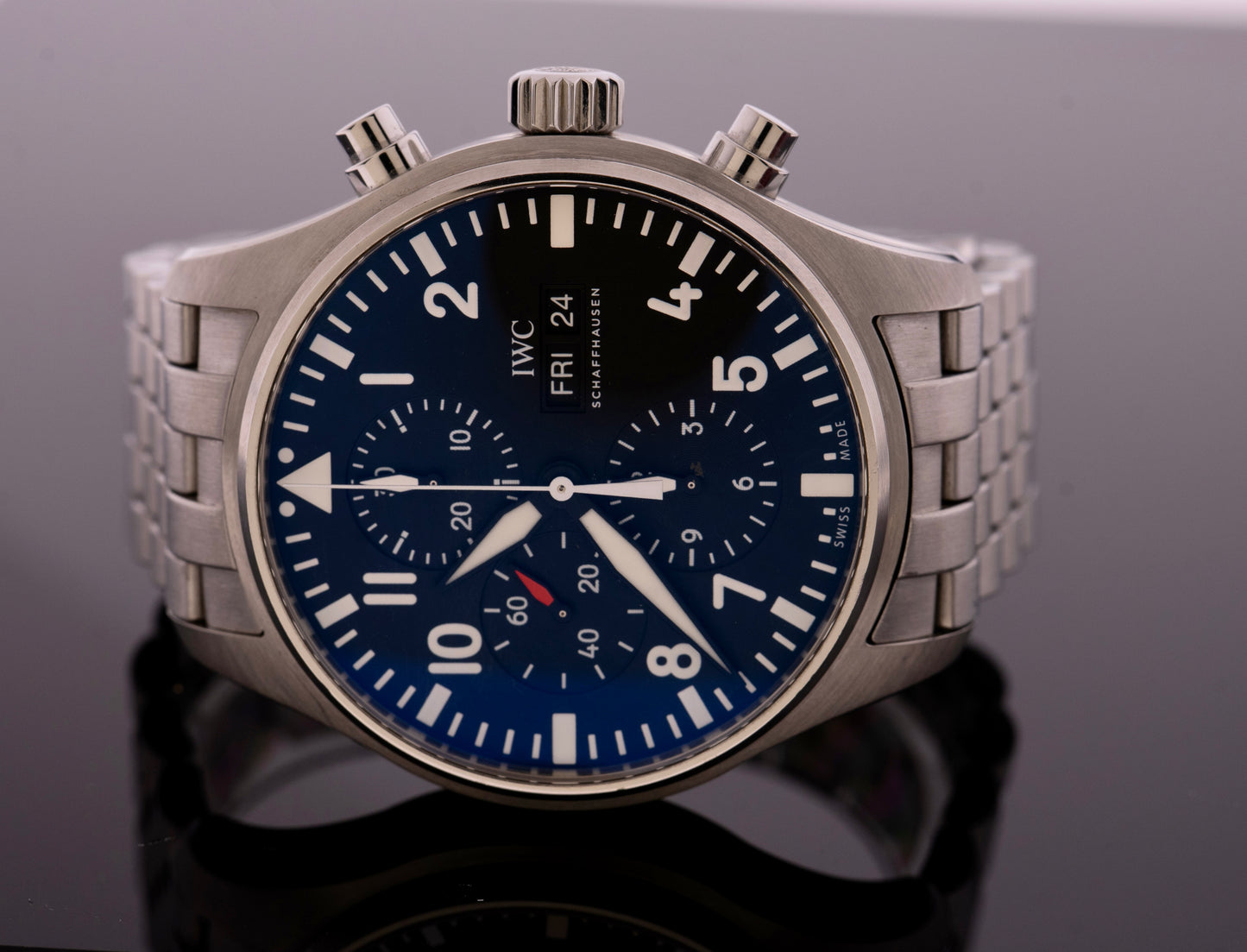 IWC Fliegeruhr IW377709 Pilot Schwarz Fullset 2019, Garantie 08/2027