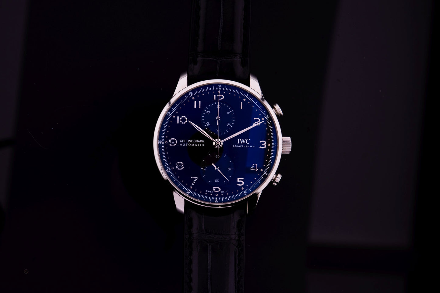 IWC Portugieser Chronograph, Schwarz, IW371609 Fullset 2020
