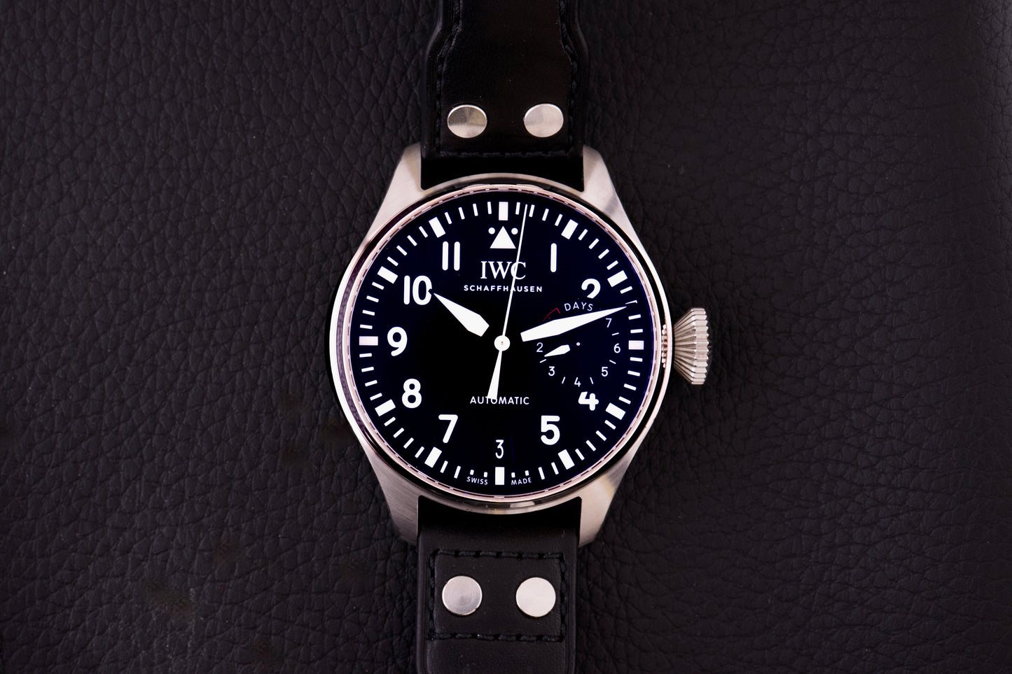 IWC Grosse Fliegeruhr Schwarz 46mm 2025 IW501001, 7-Tage Big Pilot