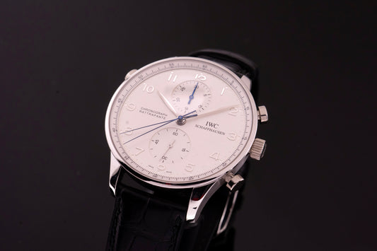 IWC limitiert Platin Portugieser Rattrapante 2001 Doppelchronograph IW371205