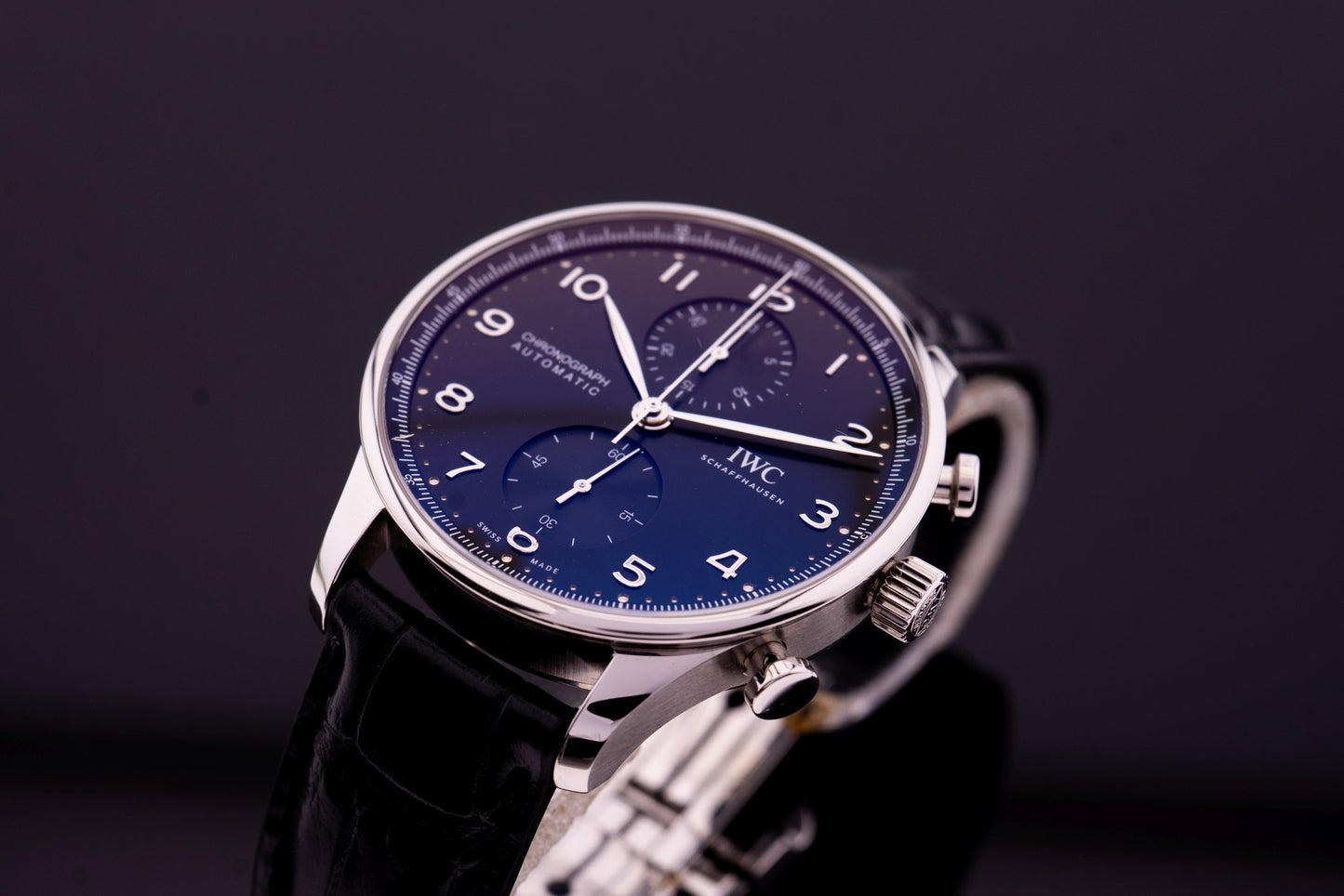 IWC Portugieser Chronograph, Schwarz, IW371609 Fullset 2020