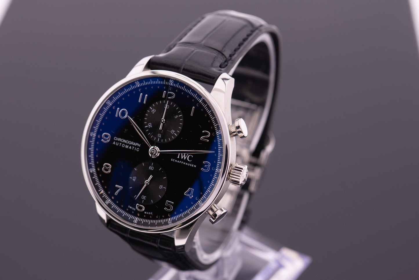 IWC Portugieser Chronograph, Schwarz, IW371609 Fullset 2020