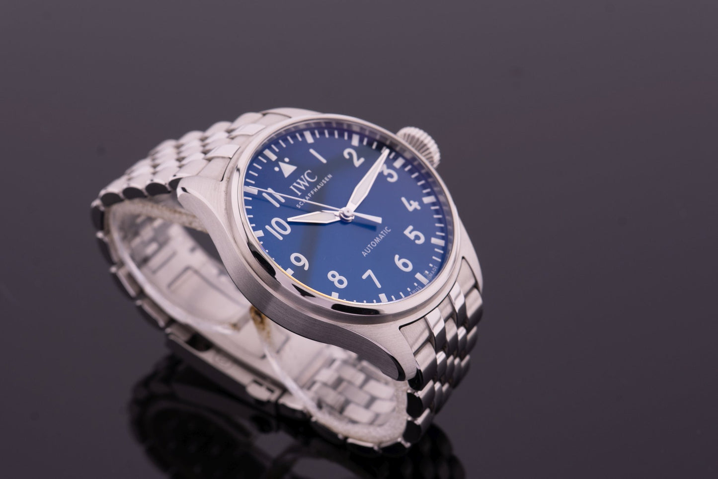 IWC Grosse Fliegeruhr Blau 43 wie neu 2022 IW329304, Big Pilot, Garantie 04/2030