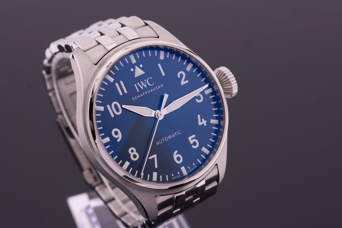 IWC Grosse Fliegeruhr Blau 43 wie neu 2022 IW329304, Big Pilot, Garantie 04/2030