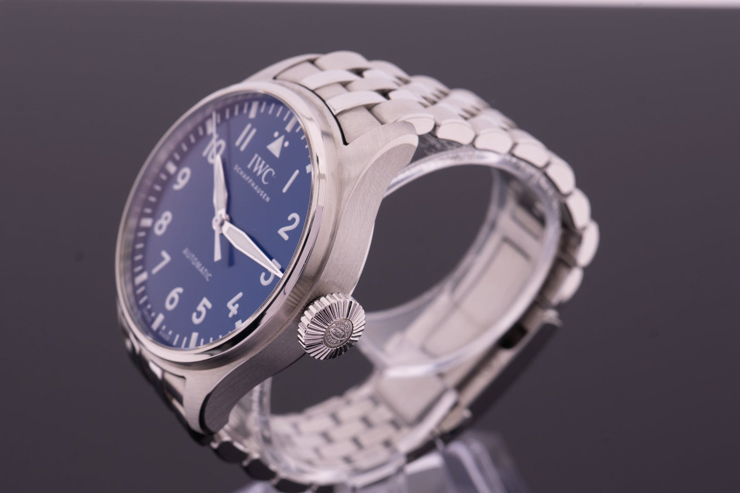 IWC Grosse Fliegeruhr Blau 43 wie neu 2022 IW329304, Big Pilot, Garantie 04/2030