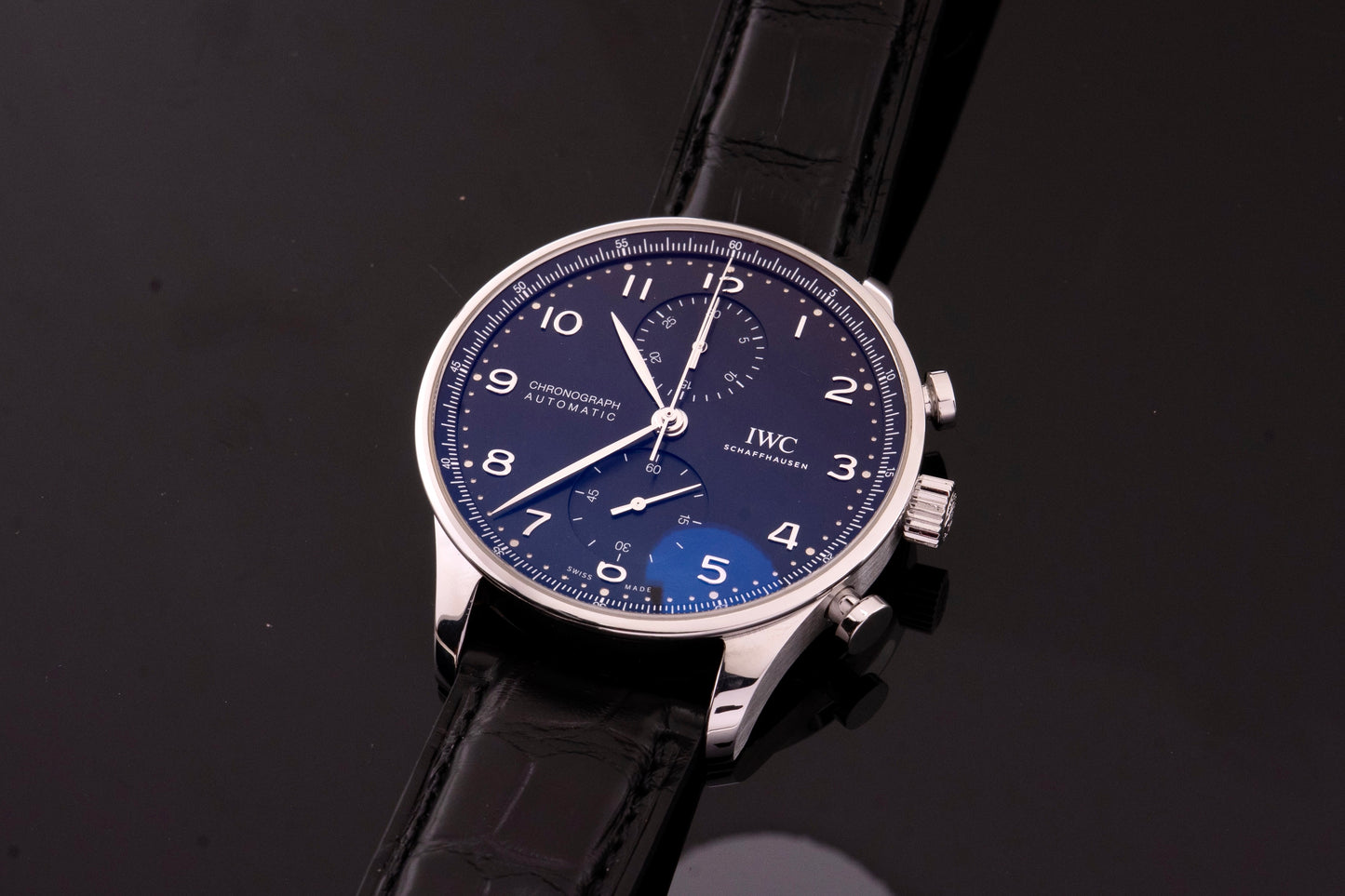 IWC Portugieser Chronograph, Schwarz, IW371609 Fullset 2020