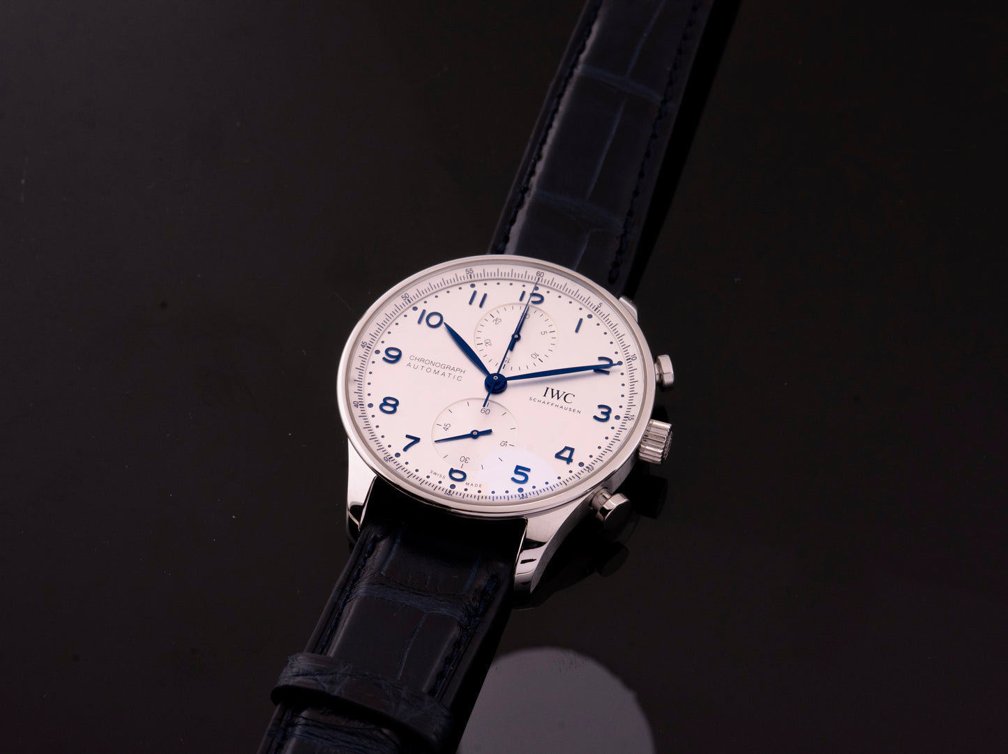 IWC Portugieser Chronograph IW371605 Fullset 2021, Garantie 10/2029