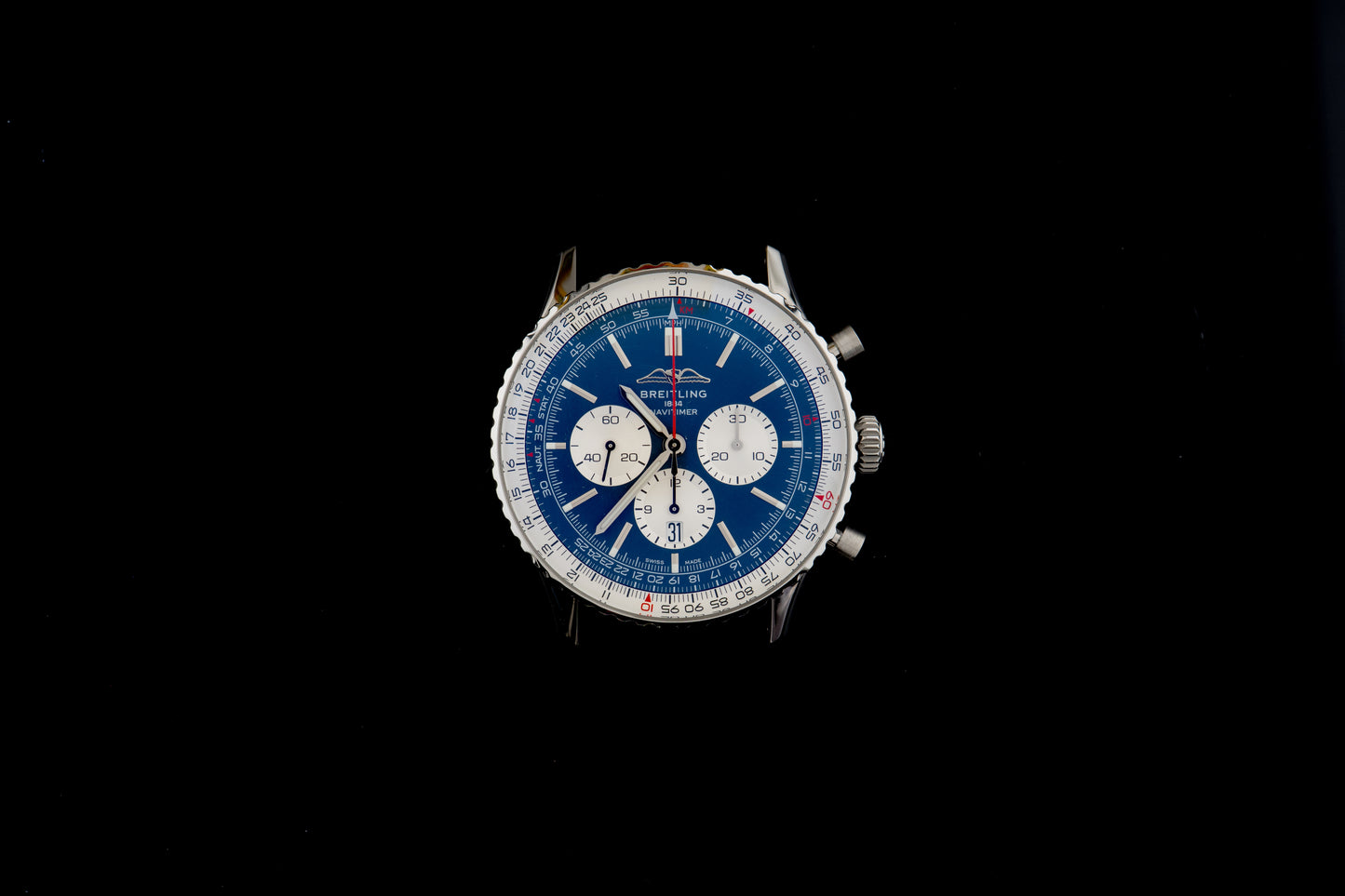 Breitling Navitimer 46, Blau, Garantie 05/2027, AB0137