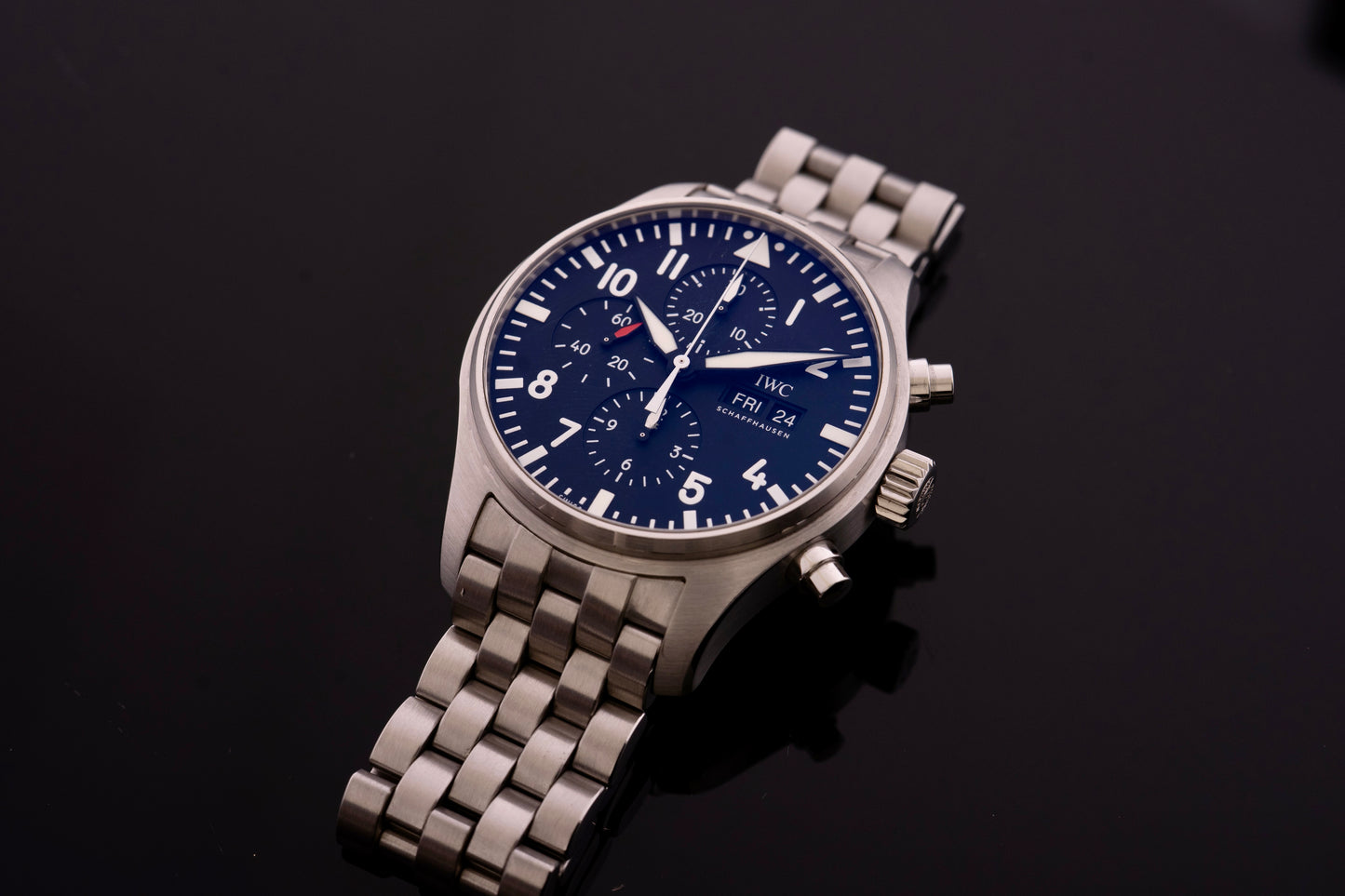 IWC Fliegeruhr IW377709 Pilot Schwarz Fullset 2019, Garantie 08/2027