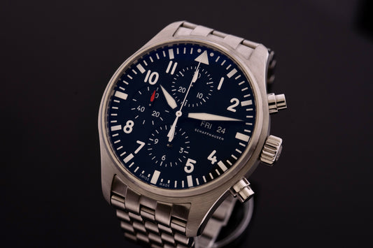 IWC Fliegeruhr IW377709 Pilot Schwarz Fullset 2019, Garantie 08/2027
