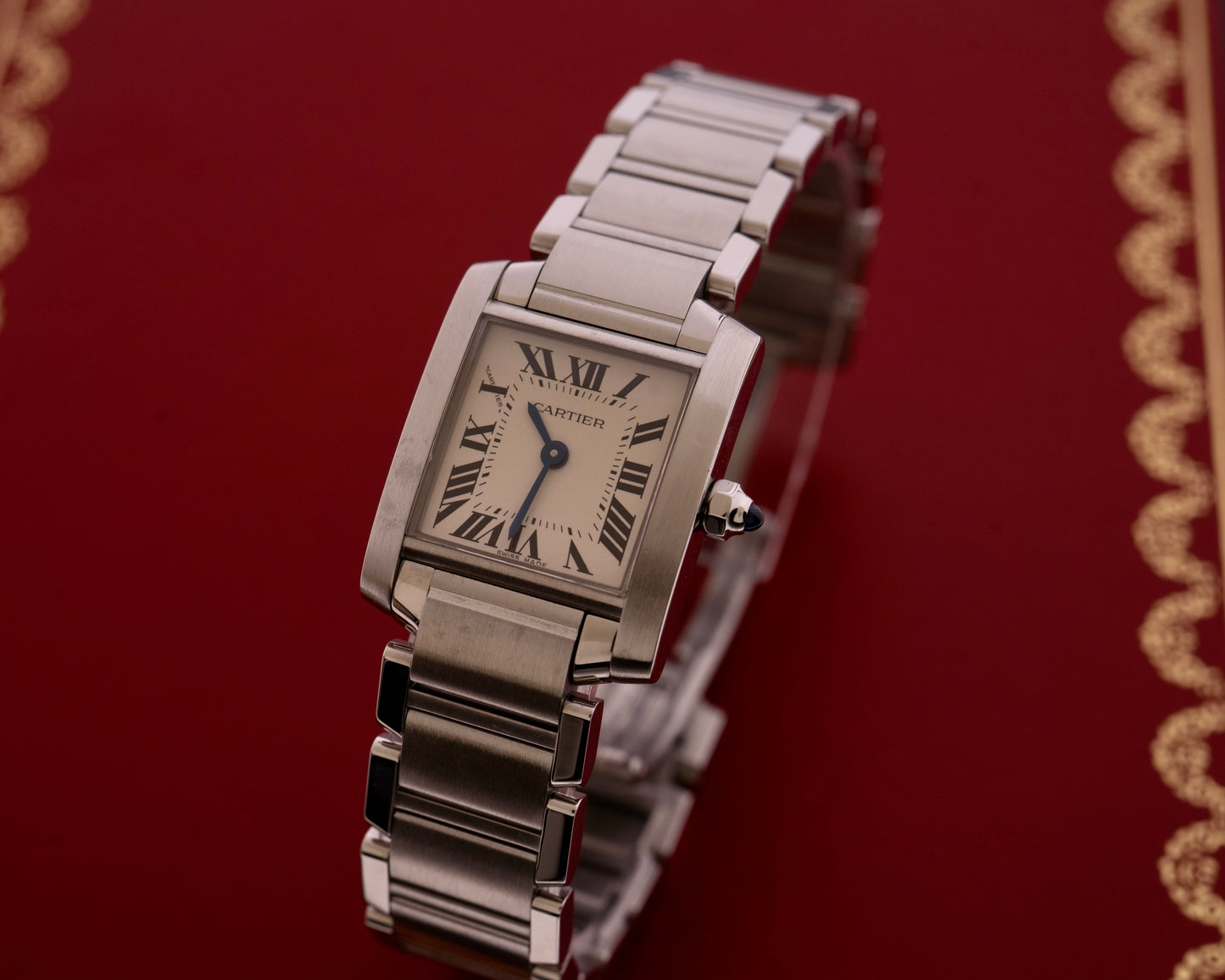 Cartier Tank Française SM Fullset 2014, Ref. W51008Q3