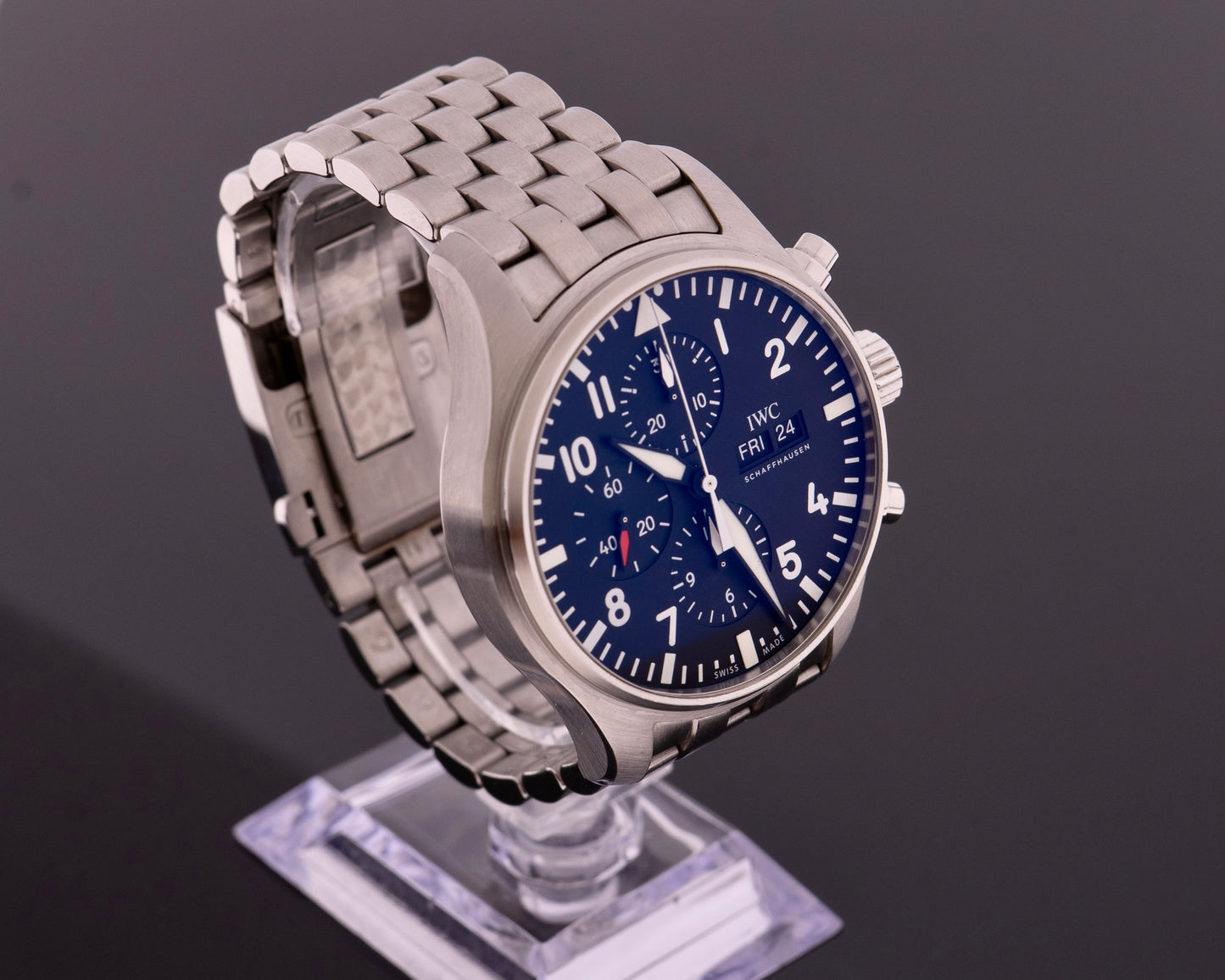 IWC Fliegeruhr IW377709 Pilot Schwarz Fullset 2019, Garantie 08/2027