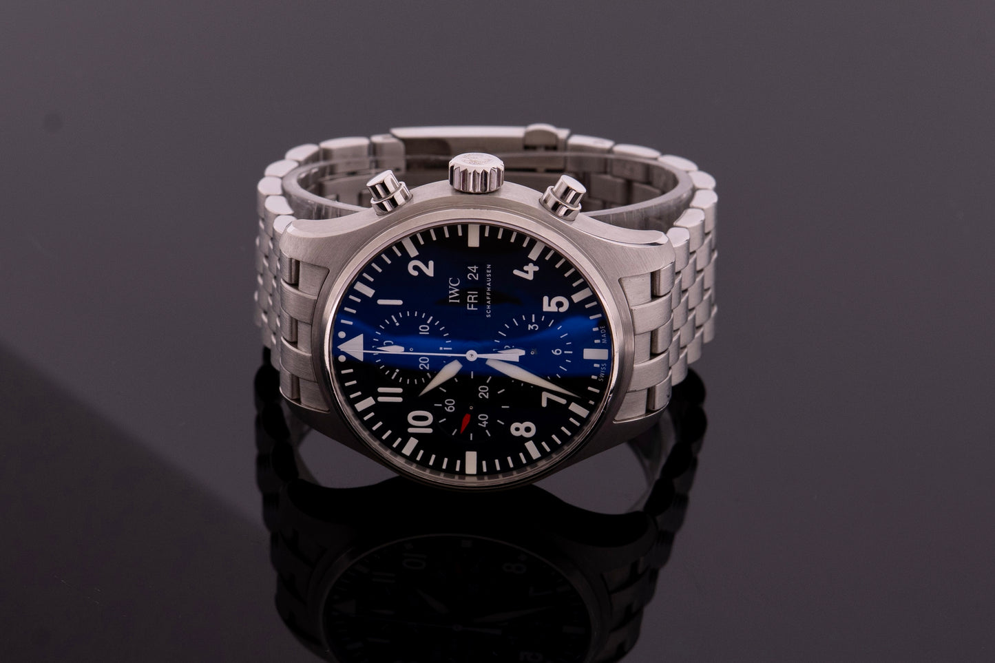 IWC Fliegeruhr IW377709 Pilot Schwarz Fullset 2019, Garantie 08/2027