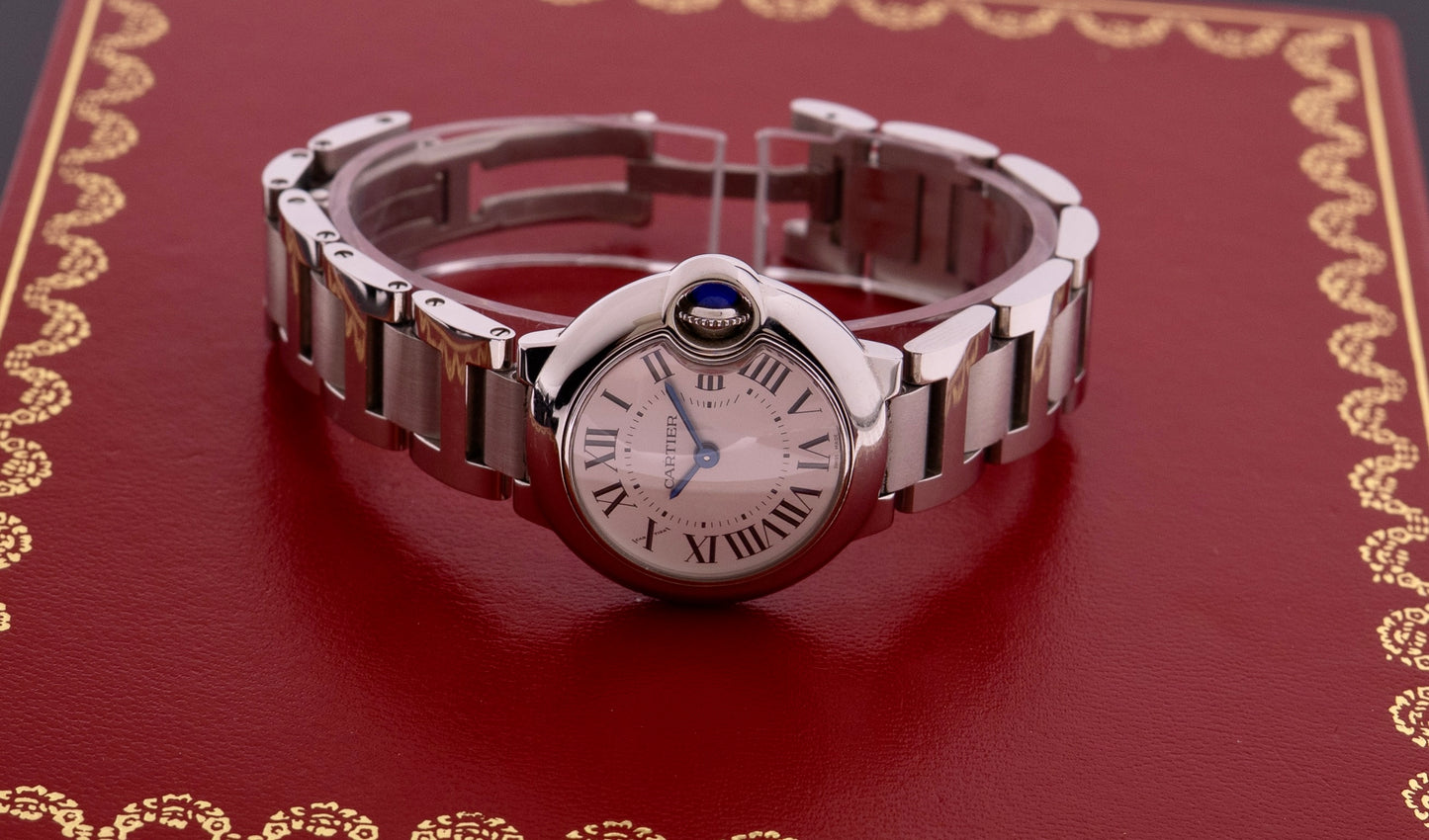 Cartier Ballon Bleu 28mm Fullset 2020, Ref. W69010Z4