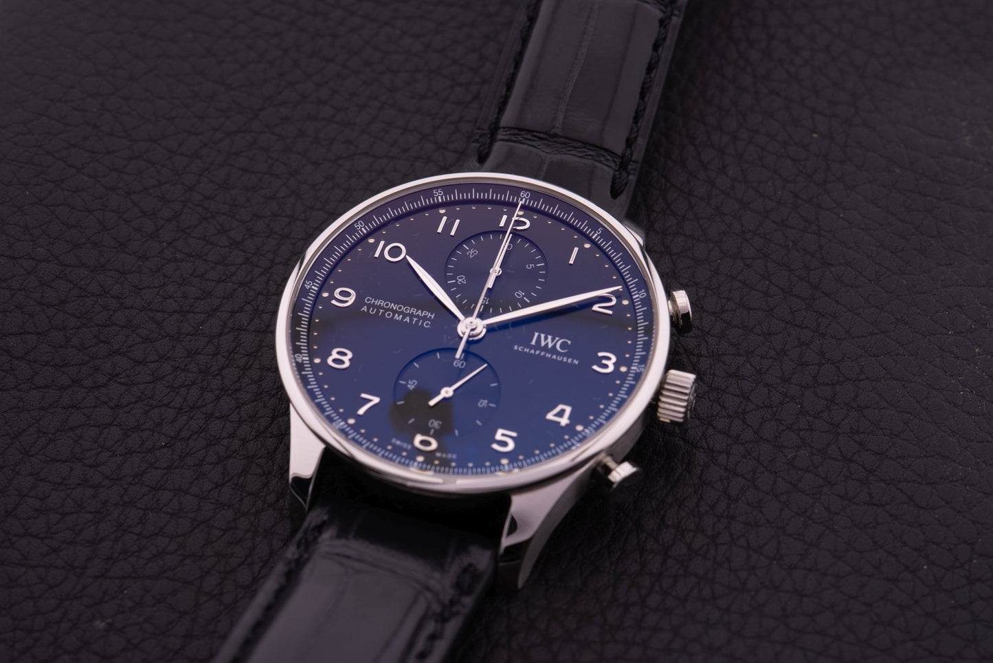 IWC Portugieser Chronograph, Schwarz, IW371609 Fullset 2020