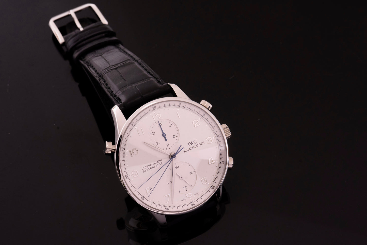 IWC limitiert Platin Portugieser Rattrapante 2001 Doppelchronograph IW371205