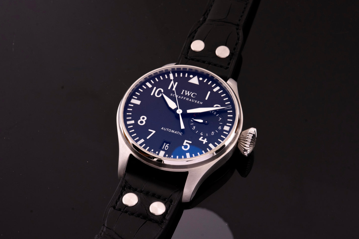 IWC Grosse Fliegeruhr Schwarz 46 2008 IW500401, 7-Tage Big Pilot