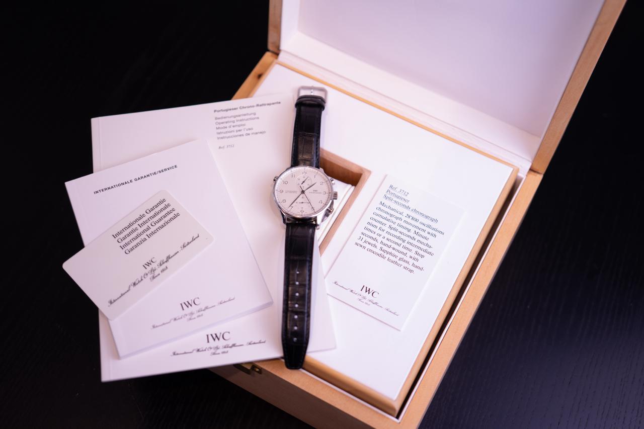 IWC limitiert Platin Portugieser Rattrapante 2001 Doppelchronograph IW371205