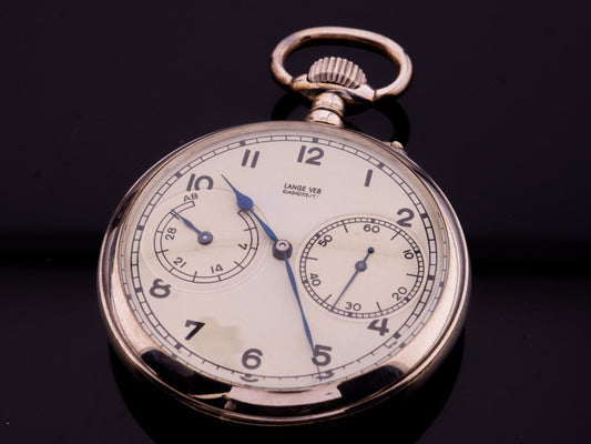Lange VEB (A. Lange & Söhne) B-Uhr (Beobachtungsuhr) Silber