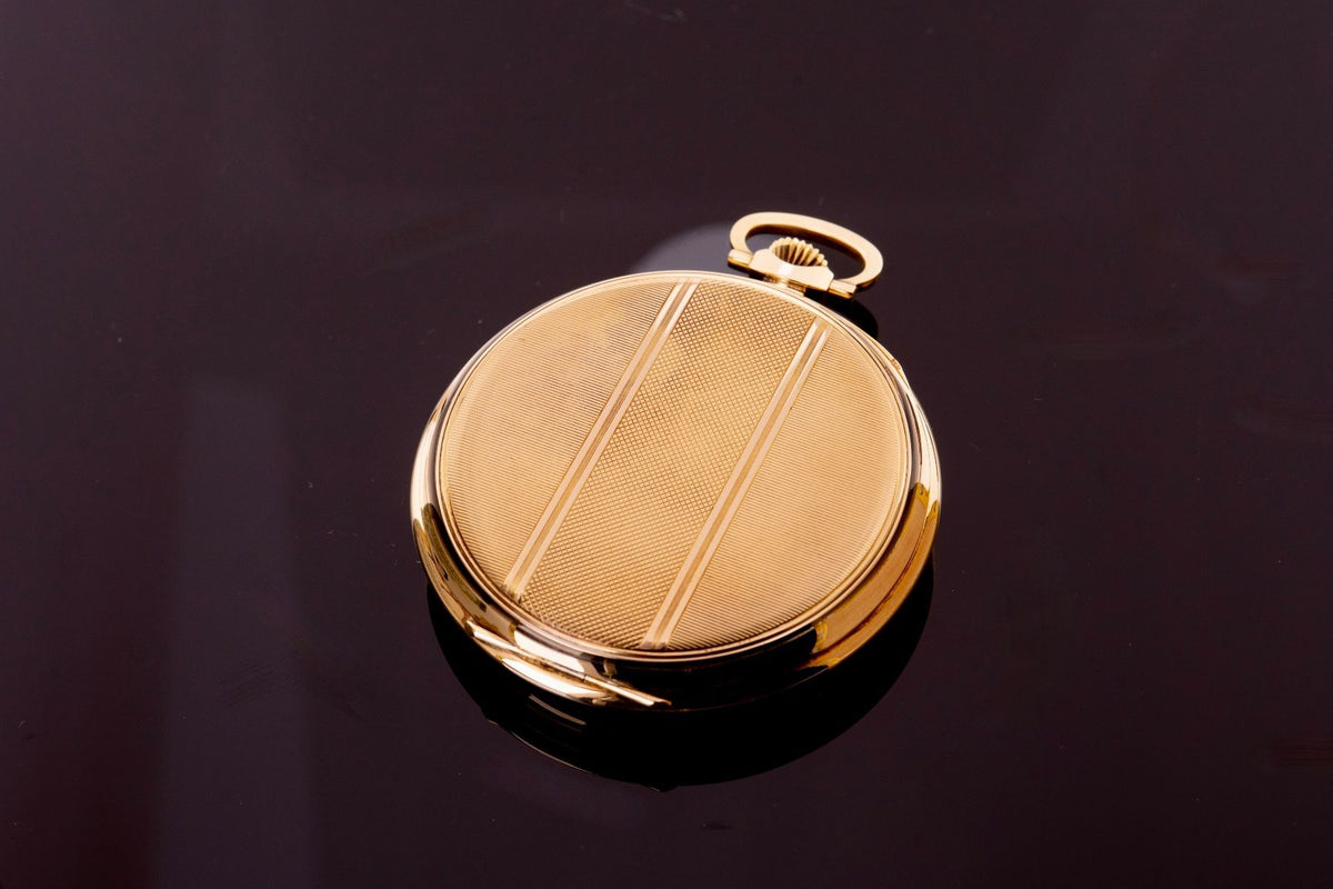 IWC Art-Deco Lépine Taschenuhr Gelbgold ca. 1915