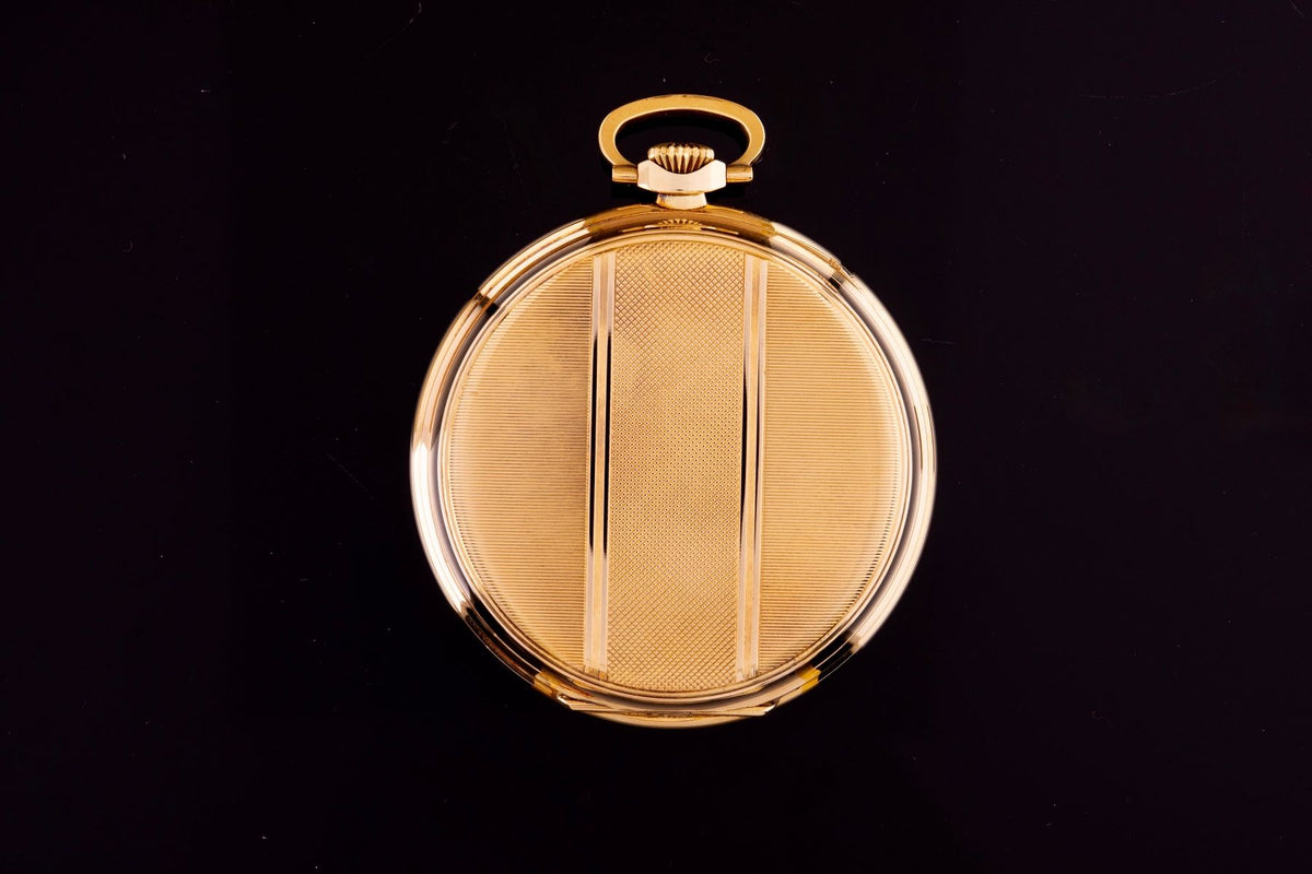 IWC Art-Deco Lépine Taschenuhr Gelbgold ca. 1915