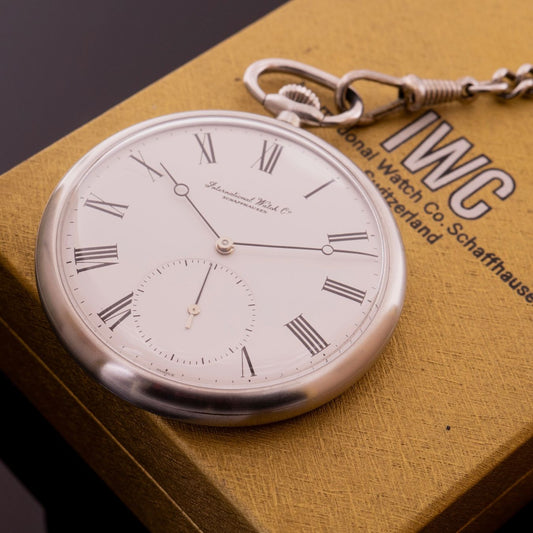 IWC Lépine Taschenuhr Stahl Ref. 5301 ca. 1980