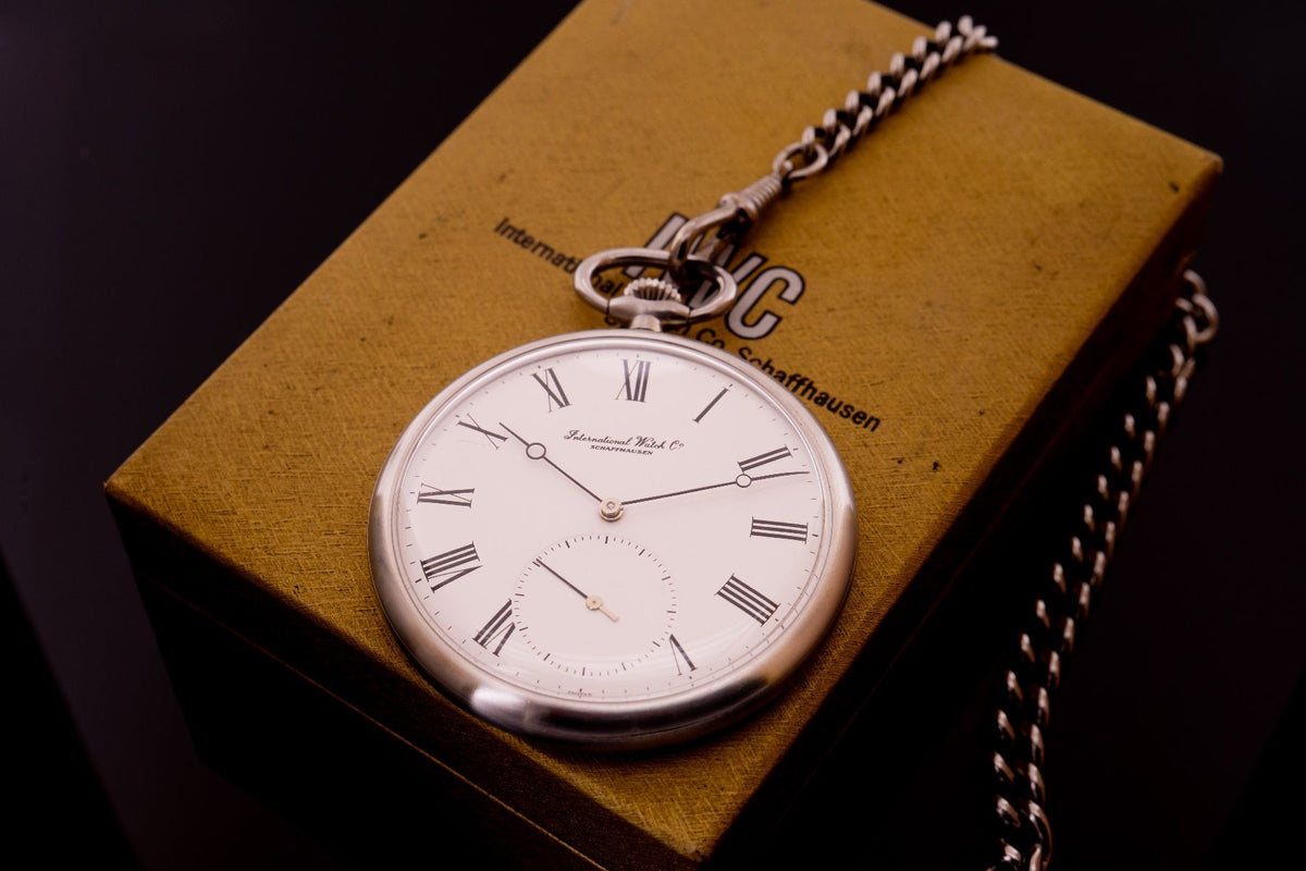 IWC Lépine Taschenuhr Stahl Ref. 5301 ca. 1980