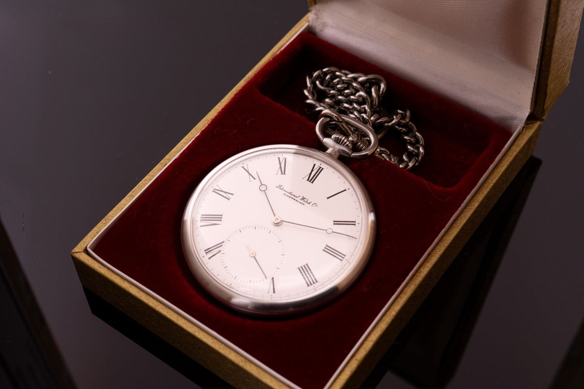IWC Lépine Taschenuhr Stahl Ref. 5301 ca. 1980