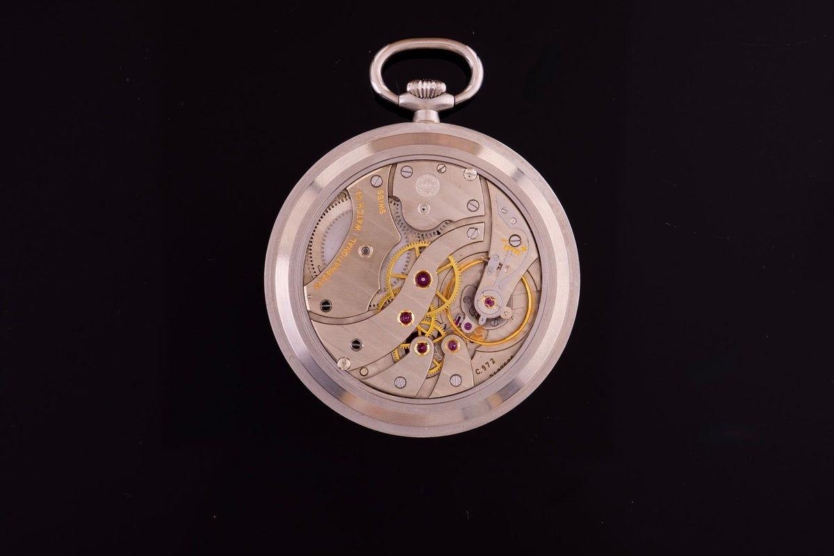IWC Lépine Taschenuhr Stahl Ref. 5301 ca. 1980