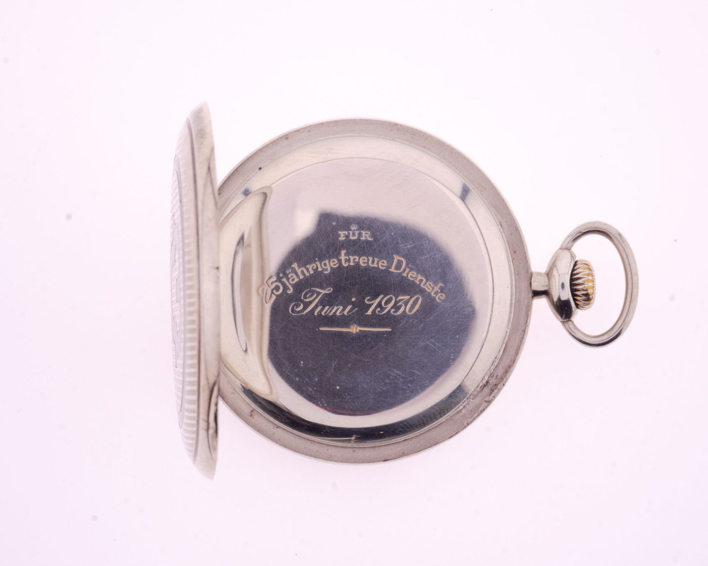 IWC Niello-Silber Lépine Taschenuhr für "Mühlig Union" ca.1927