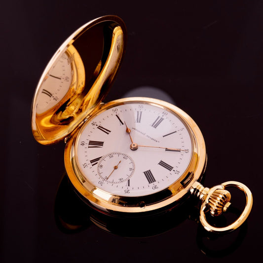 IWC Savonette Taschenuhr Gold für den russischen Markt ca. 1903