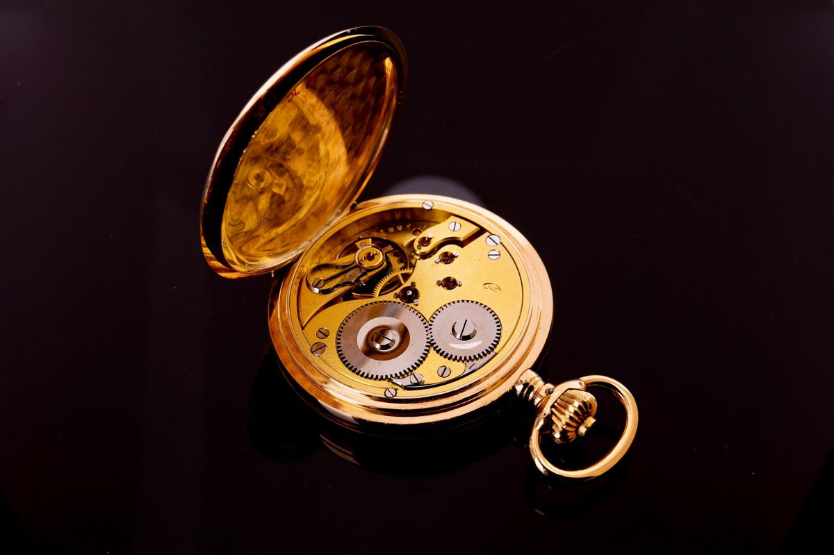 IWC Savonette Taschenuhr Gold für den russischen Markt ca. 1903