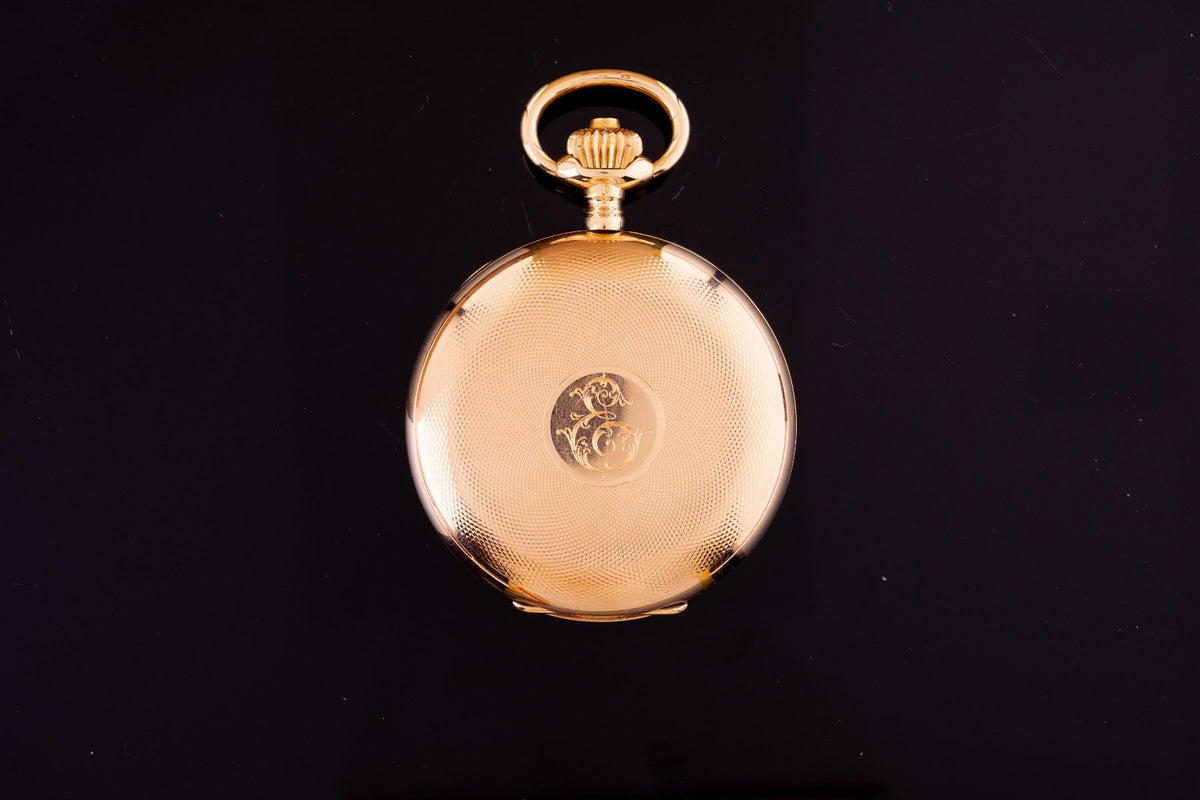 IWC Savonette Taschenuhr Gold für den russischen Markt ca. 1903