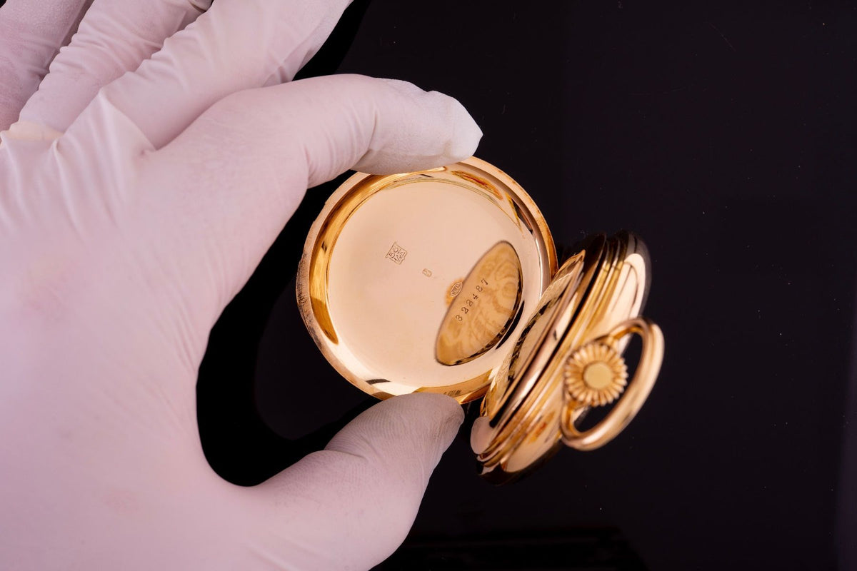 IWC Savonette Taschenuhr Gold für den russischen Markt ca. 1903
