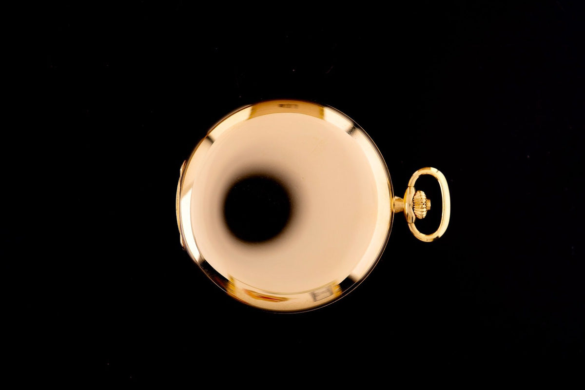 IWC Savonette Taschenuhr Gelbgold, Ref. 5404, ca. 1980