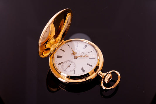 IWC Savonette Taschenuhr Gold ca. 1890