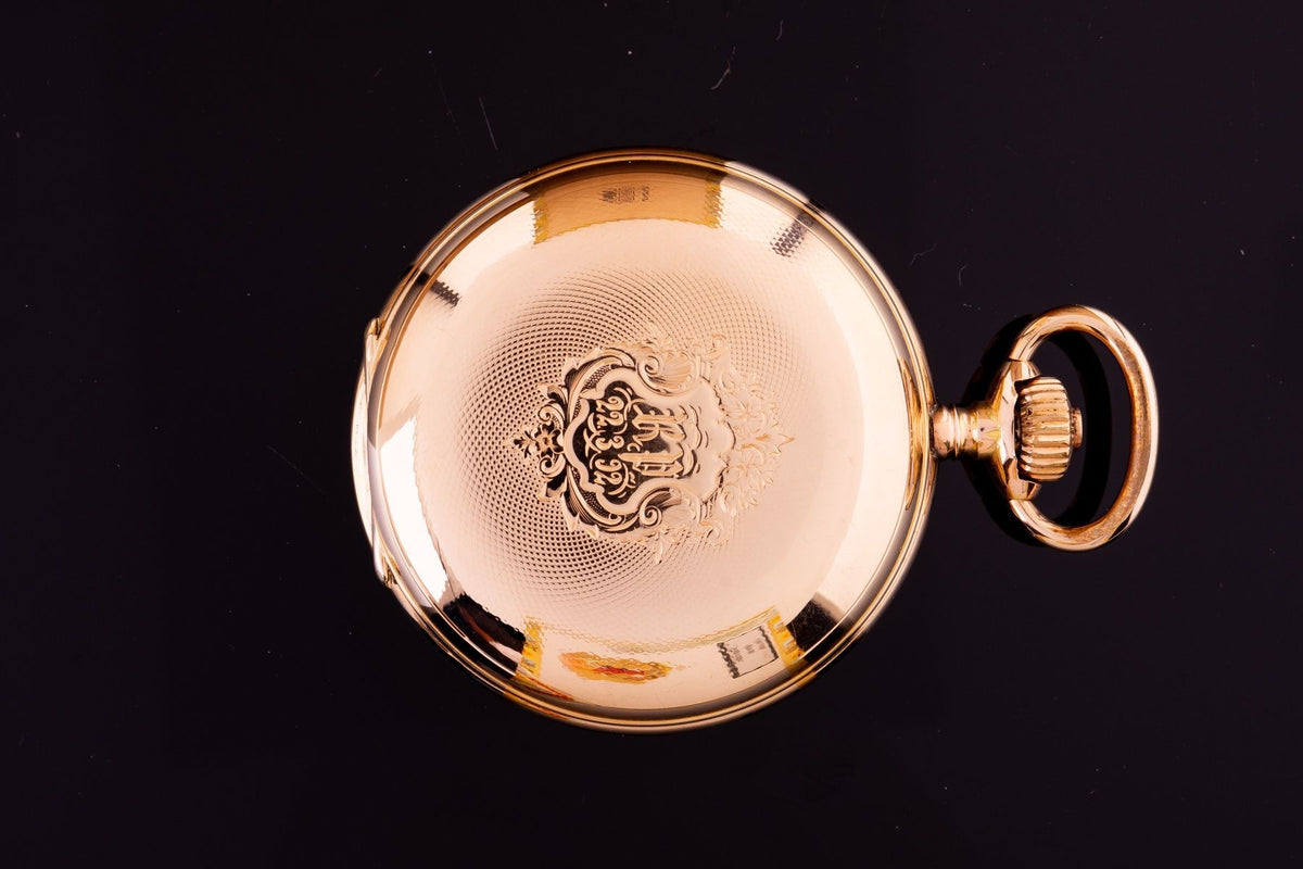 IWC Savonette Taschenuhr Gold ca. 1890